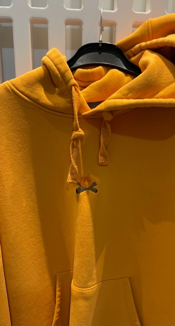 Sarı Kapüşonlu Salaş Sweatshirt - Görsel 2