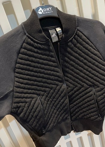 Fermuarlı Siyah Kadın Spor Ceket - Görsel 3