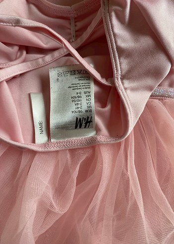 24-36 Ay Beden H&m Kız Çocuk Pembe bale kiyafeti