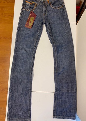 American Vintage Kadın Lacivert vintage detaylı pantolon