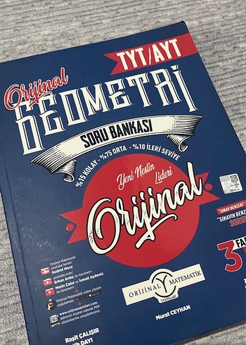 ORJİNAL TYT/AYT Orijinal Geometri Soru Bankası