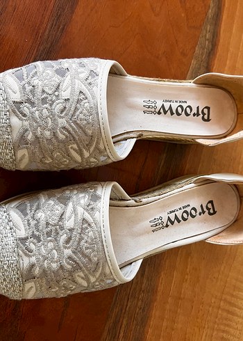 Beyaz Bohem Kadın Dolgu Topuk Espadril - Görsel 4