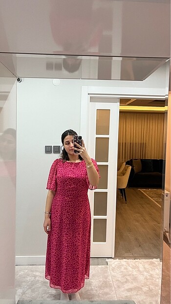 42 Beden pembe Renk Yazlık elbise