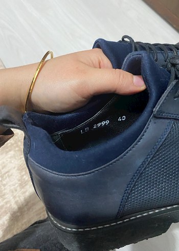 Koyu Mavi Erkek Klasik Ayakkabı - Görsel 3