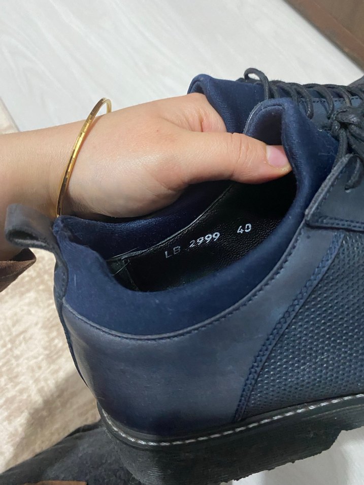 Koyu Mavi Erkek Klasik Ayakkabı - Görsel 3