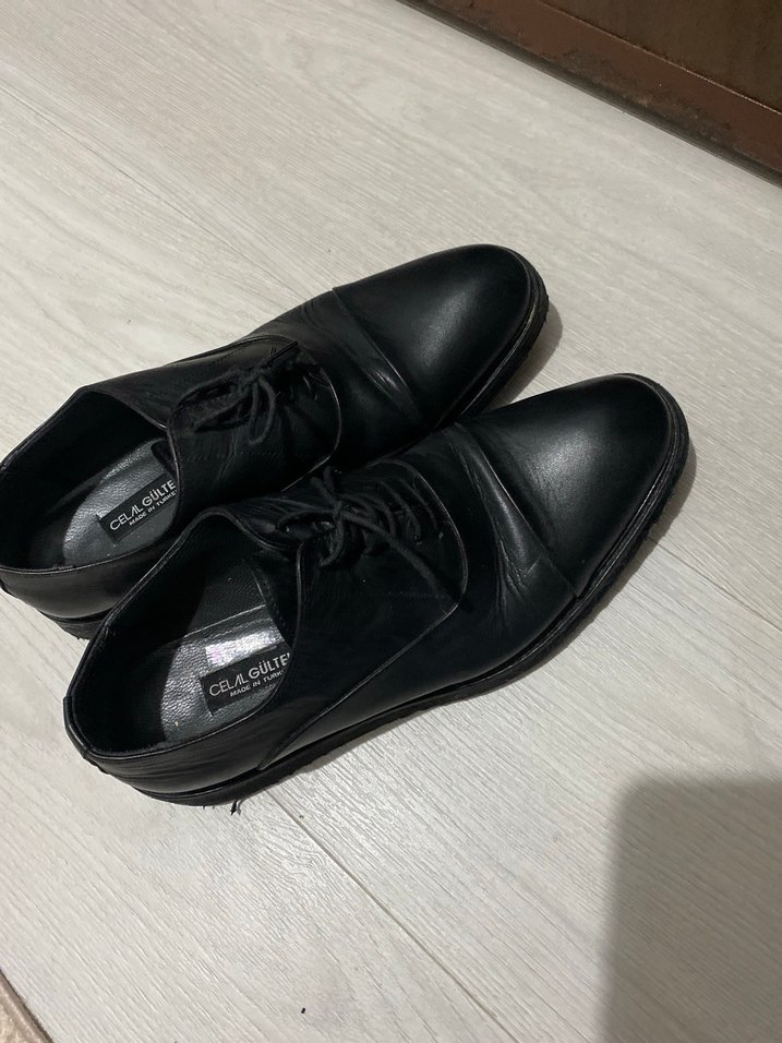 Siyah Bağcıklı Erkek Klasik Ayakkabı - Görsel 2