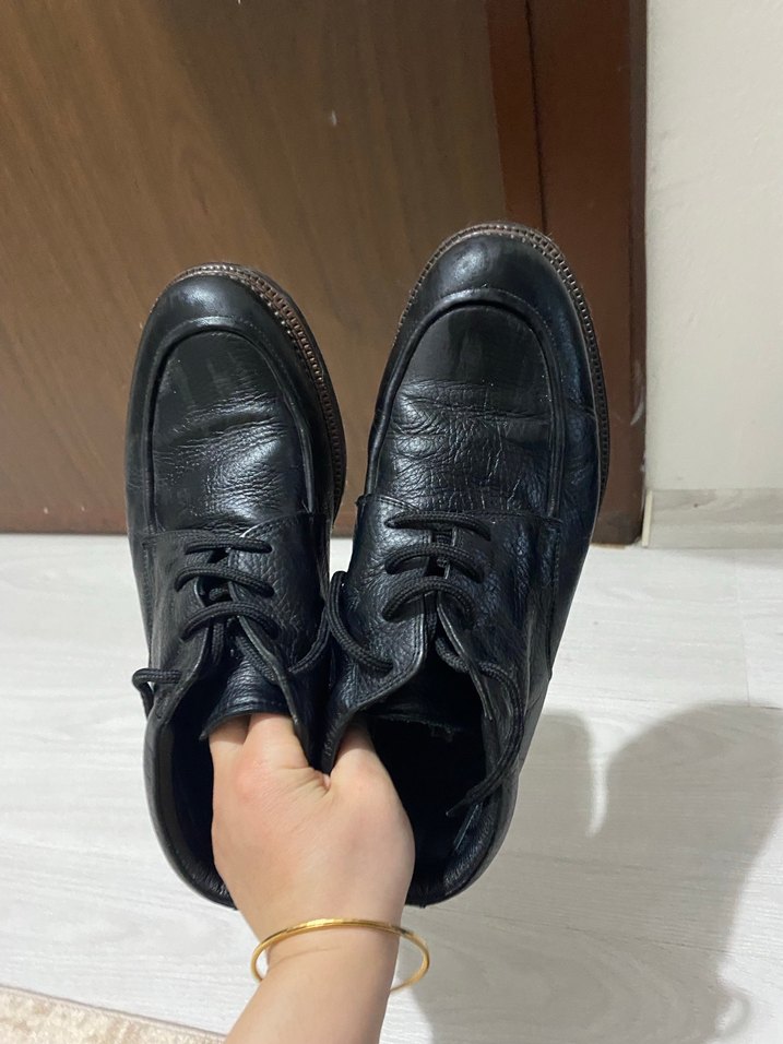 Klasik Siyah Deri Erkek Botları - Görsel 3