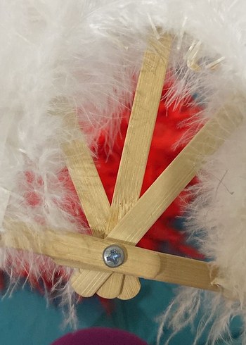 Tüylü Vintage Düğün Yelpazeleri - Görsel 3