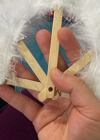 Tüylü Vintage Düğün Yelpazeleri - Görsel 2