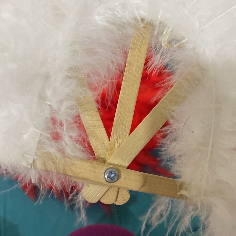 Tüylü Vintage Düğün Yelpazeleri - Görsel 3