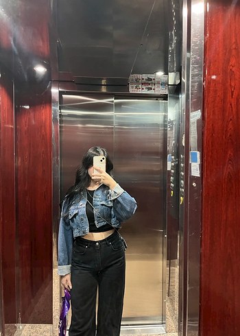 Gri Kadın Denim Pantolon - Görsel 4