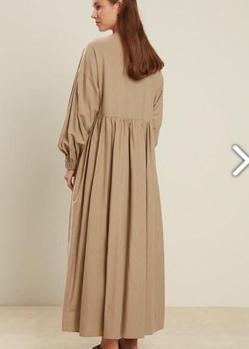 manuka keten elbise - Görsel 4