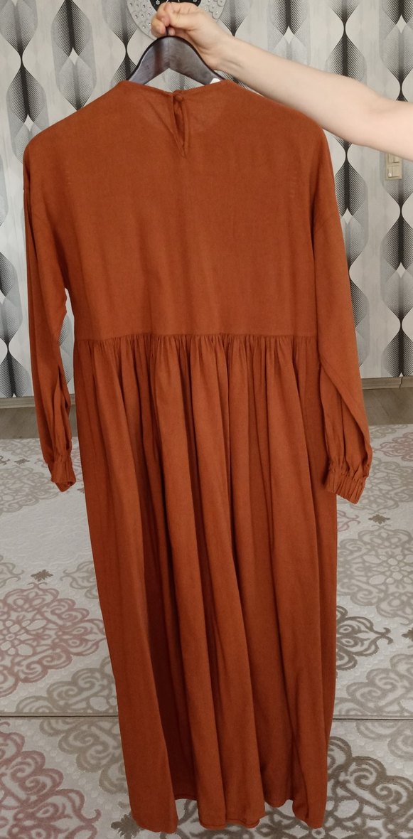 manuka keten elbise - Görsel 2