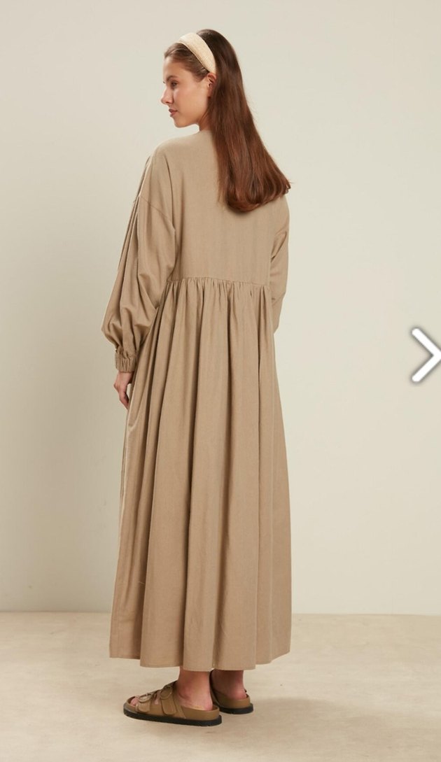 manuka keten elbise - Görsel 4