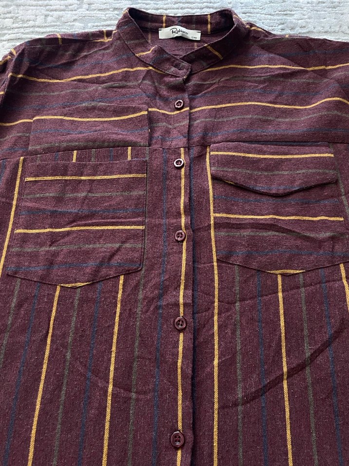 Bordo Uzun Kollu Kadın Kışlık Tunik - Görsel 4