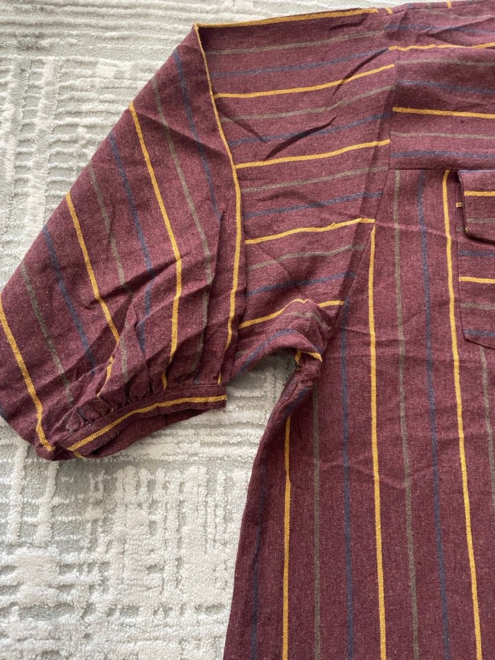 Bordo Uzun Kollu Kadın Kışlık Tunik - Görsel 3