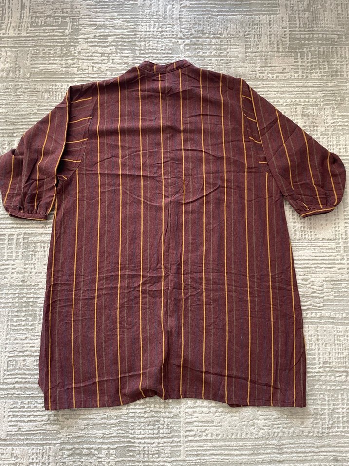 Bordo Uzun Kollu Kadın Kışlık Tunik - Görsel 2