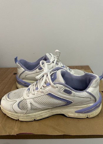 Pull&Bear Beyaz Kadın Spor Ayakkabı - Görsel 6