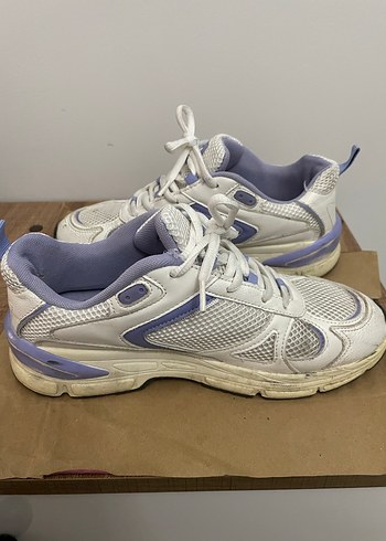 Pull&Bear Beyaz Kadın Spor Ayakkabı - Görsel 5