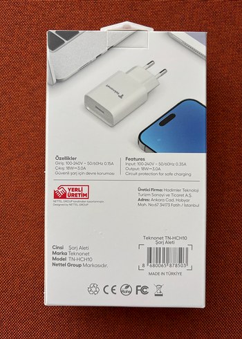 18W 3000mAh Hızlı Şarj Adaptörü - Görsel 2
