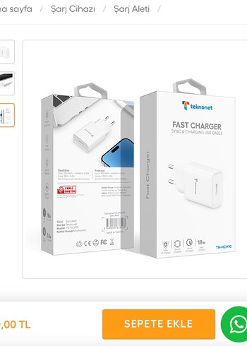 18W 3000mAh Hızlı Şarj Adaptörü - Görsel 5