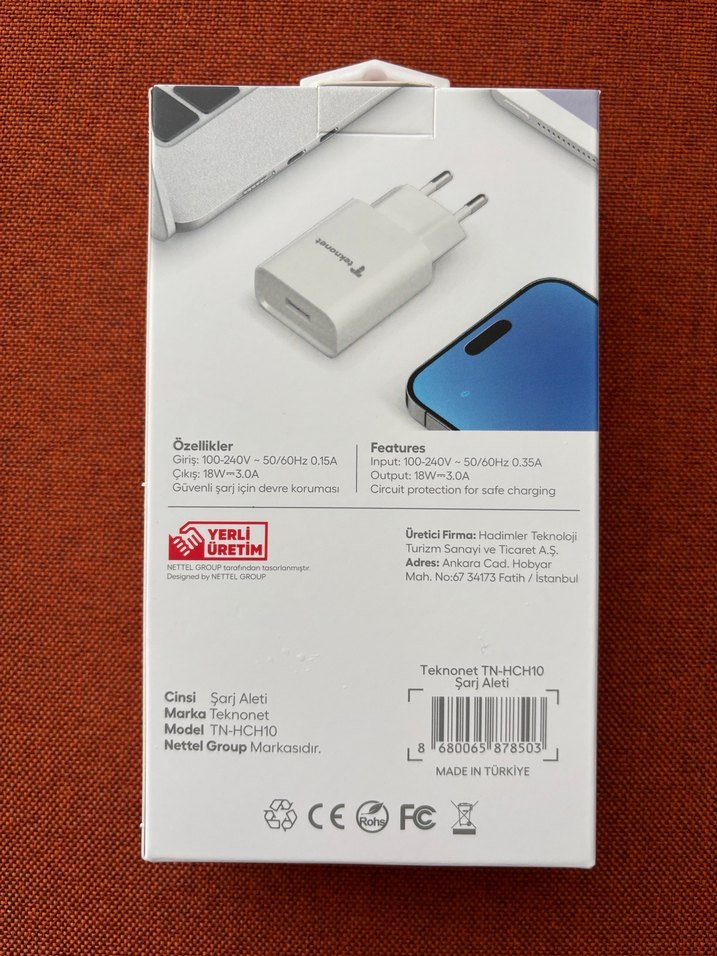 18W 3000mAh Hızlı Şarj Adaptörü - Görsel 2