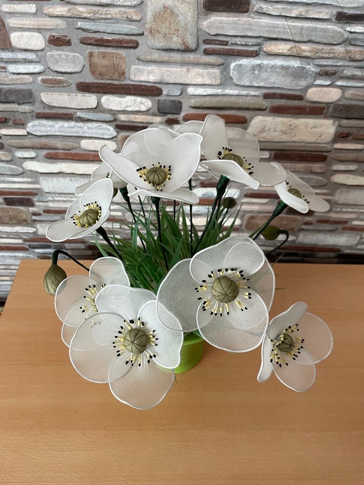 El Yapımı Çorap Çiçek - Görsel 2