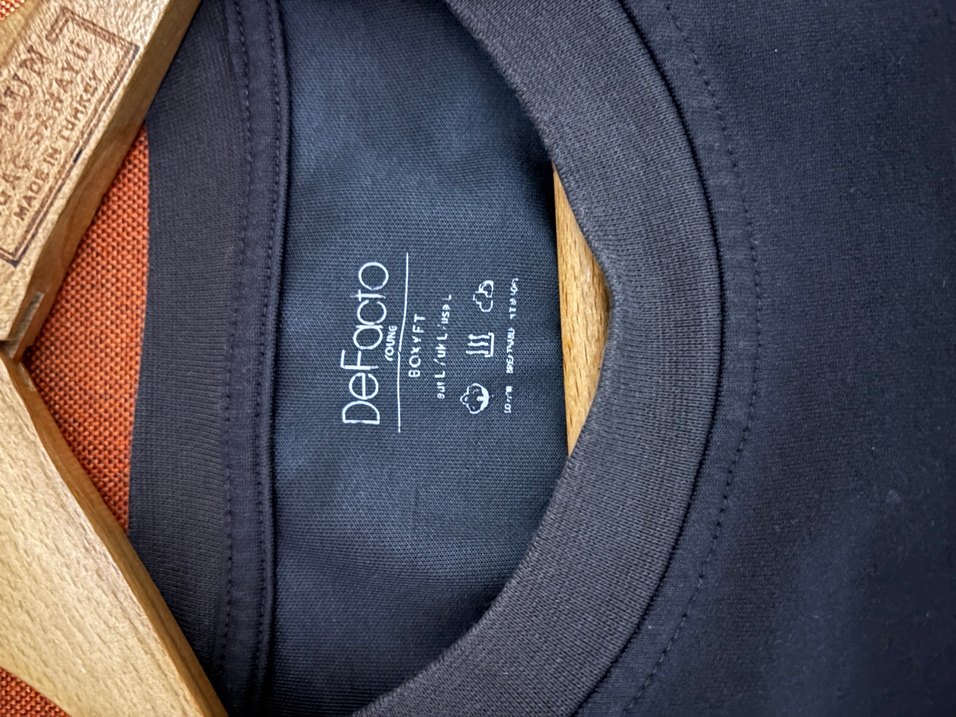 Kahverengi Pamuklu Oversize Erkek Tişört - Görsel 4