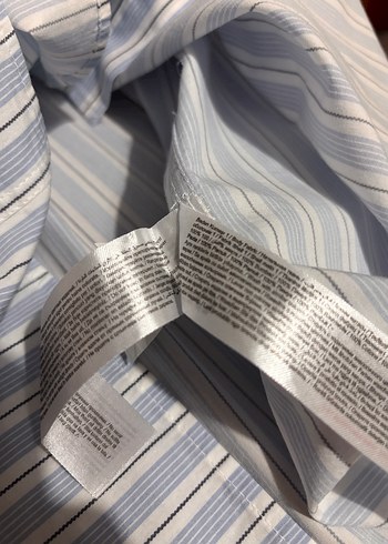 Mavi Çizgili Uzun Kollu Erkek Gömlek - Görsel 4