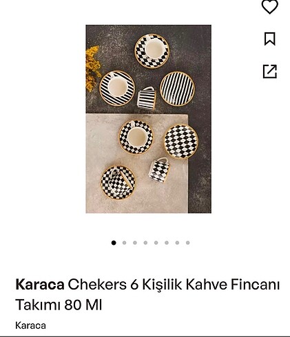 Karaca kahve fincanı takımı