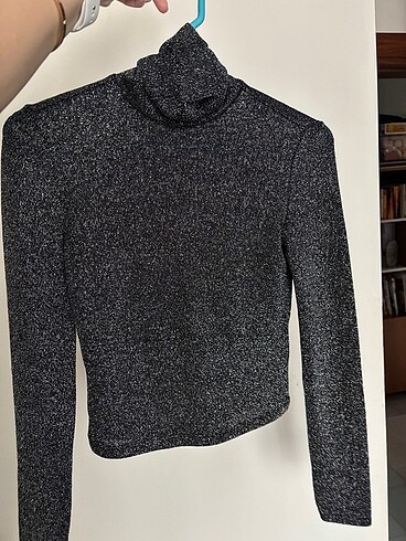 H&M Parıltılı Bluz
