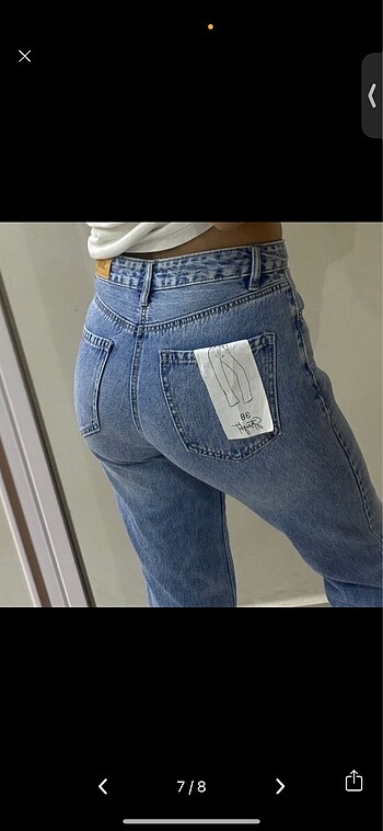 38 Beden mavi Renk Stradivarius Jean