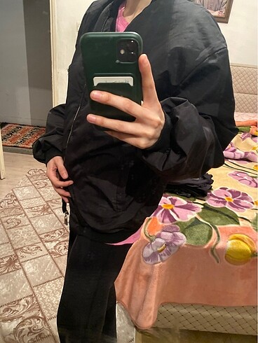 diğer Beden siyah Renk Bomber ceket
