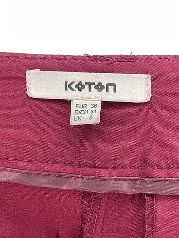 36 Beden bordo Renk Koton Kumaş Pantolon %70 İndirimli.