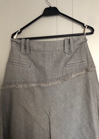 Bohem Midi Hamile Etek Bej Renk - Görsel 2