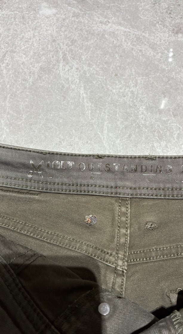 Erkek yeşil kot pantolon - Görsel 3