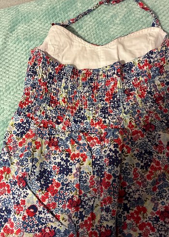 Renkli Midi Bohem elbise - Görsel 4