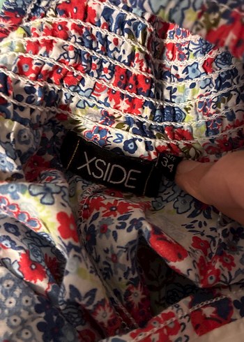 Renkli Midi Bohem elbise - Görsel 6