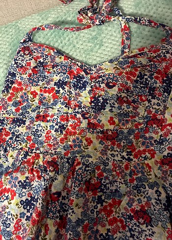 Renkli Midi Bohem elbise - Görsel 3