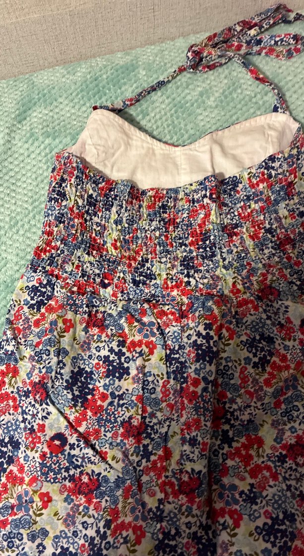 Renkli Midi Bohem elbise - Görsel 4