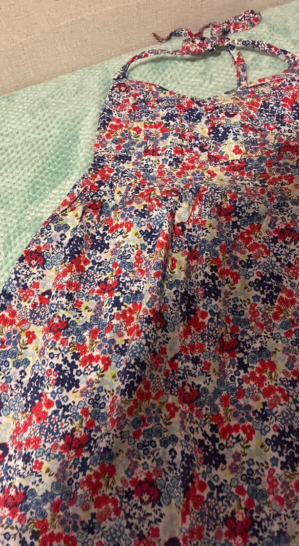 Renkli Midi Bohem elbise - Görsel 2