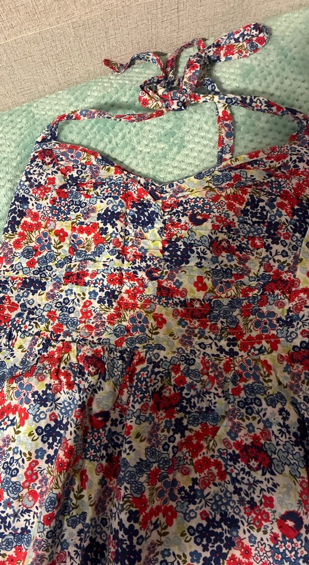 Renkli Midi Bohem elbise - Görsel 3