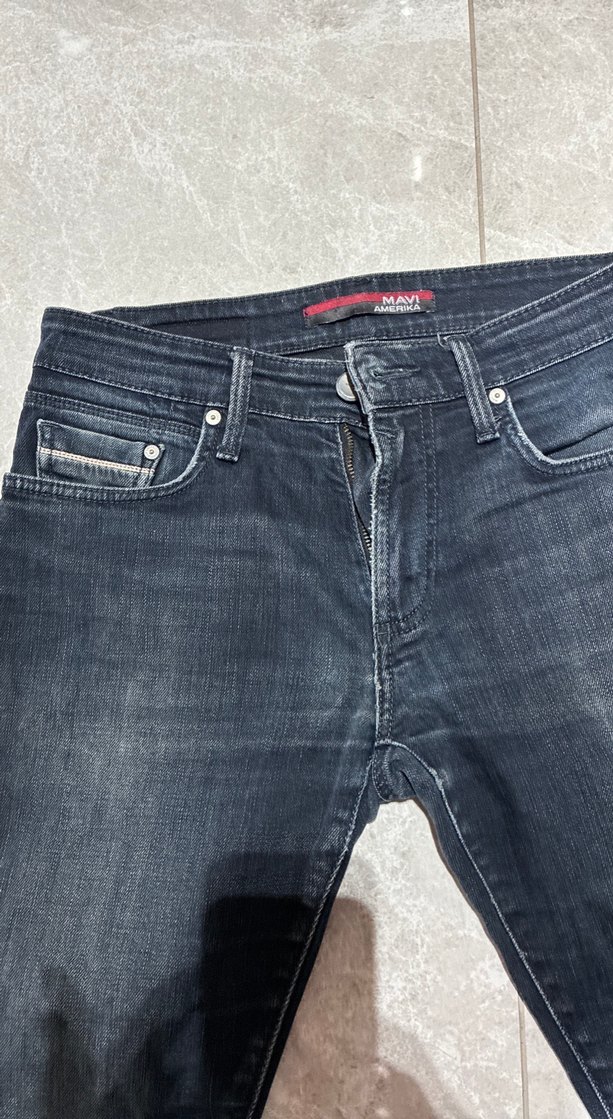 Gri Erkek Denim Jean Pantolon - Görsel 2
