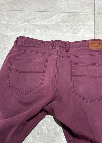 Bordo erkek jeans  pantolon - Görsel 8
