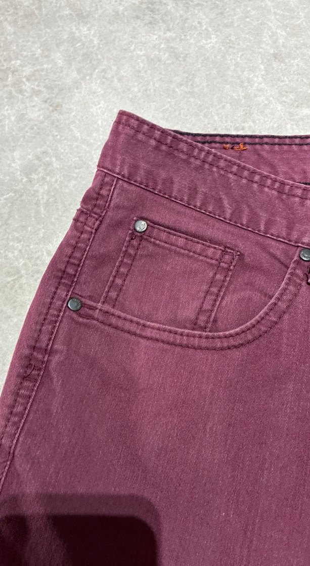 Bordo erkek jeans  pantolon - Görsel 3