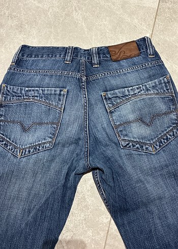 Erkek Lacivert Denim Regular Fit Kot Pantolon - Görsel 7