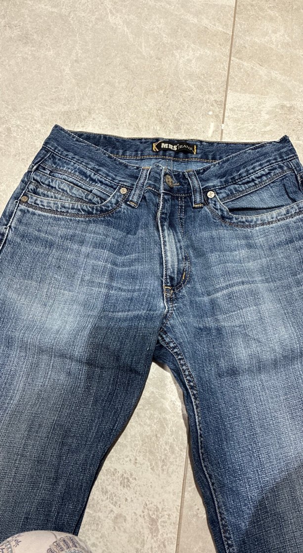 Erkek Lacivert Denim Regular Fit Kot Pantolon - Görsel 5