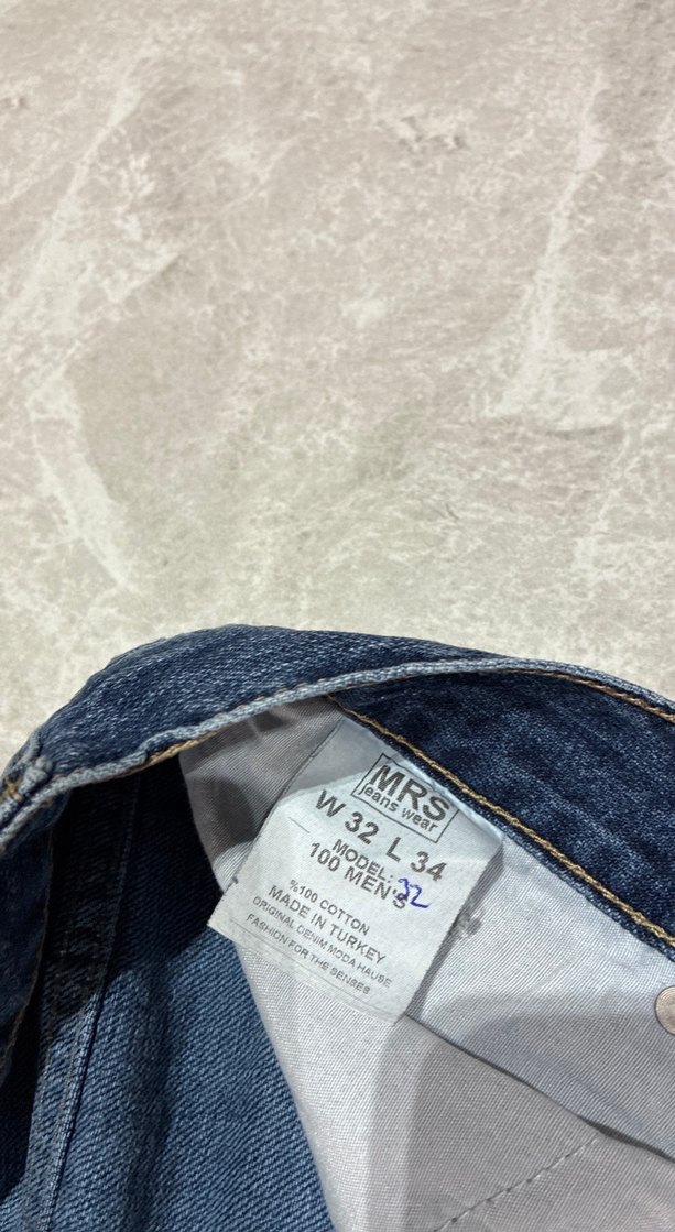 Erkek Lacivert Denim Regular Fit Kot Pantolon - Görsel 4