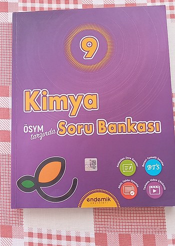 9. Sınıf Kimya Soru Bankası Endemik yayınları 208 sayfa