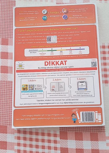 Tonguç 7. Sınıf Türkçe Dinamo Soru Bankası 250 sayfa